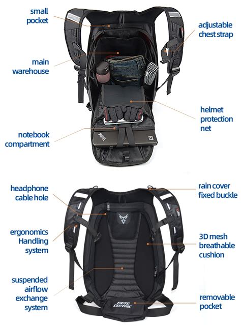 moto centric carbon fiber motorcycle backpack motorcycle waterproof