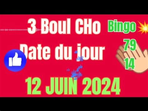 Date Du Jour Boul Cho 12 JUIN 2024 Croixdujour Boulchopoujodia YouTube