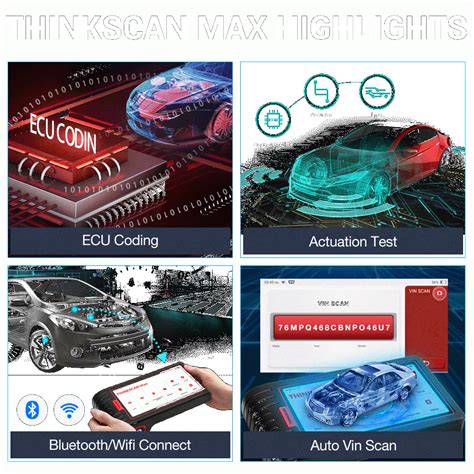 ThinkCar ThinkScan Max Full Systems OBD2 Diagnostic Scanner 28 Reset ...