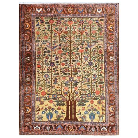 Tree Of Life Antique Tabriz Persian Rug For Sale At 1stdibs