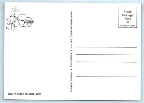 HAWAII HI Risque Nude SOUTH SEA ISLAND GIRL X Topless Postcard United States Hawaii