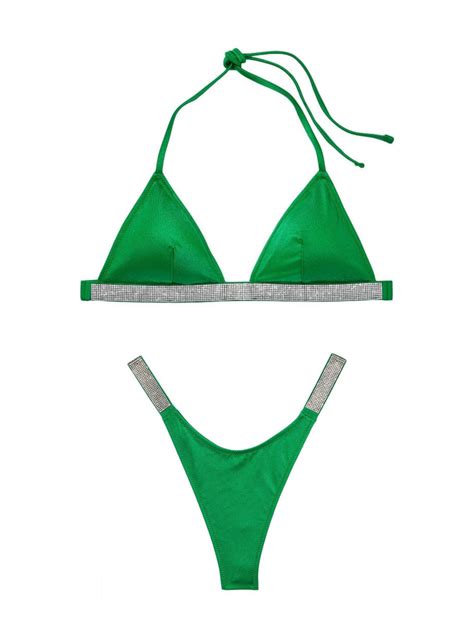 Купальник Shine Strap Triangle Bikini Verdant Green купить оригинал в Киеве цена в Украине