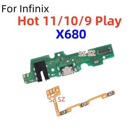 Infinix Hot Play Hot Play Hot Play Power Volume Flex Button Switch Usb Charging Port
