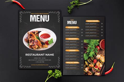 Restaurant Menu Design on Behance