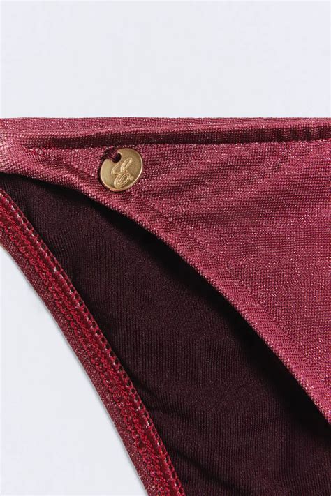 Braguita Bikini Lurex Burgundy Riviera Lux Eseoese