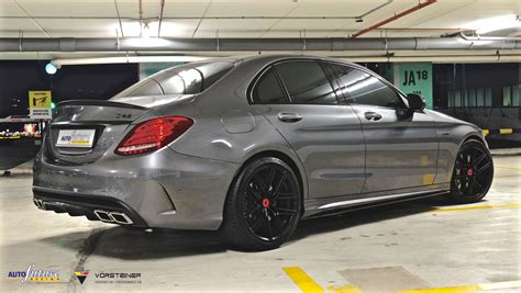 Mercedes Benz C43 Amg W205 Grey With Vorsteiner V Ff 112 Aftermarket