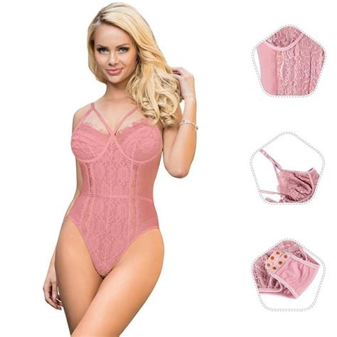 Eyelash Lace Bodysuit Dusty Pink Lingerie Sale Australia