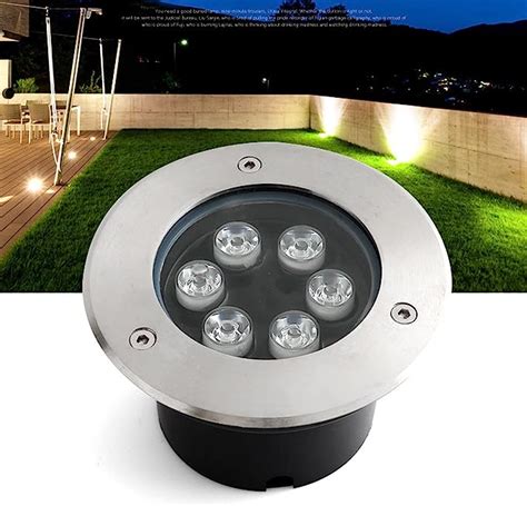 Tyfuture Exterior Led L Mpara Empotrable En El Suelo Ronda Luz