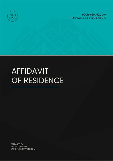 Free Minnesota Affidavit Of Residence Template To Edit Online