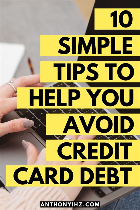 How To Avoid Credit Card Debt - Anthony Ihz