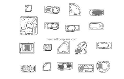 18 Jacuzzi Drawings Free Cad Drawings
