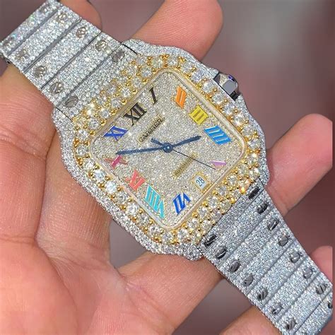Cartier Iced Out Uhr Atelier Yuwaciaojp