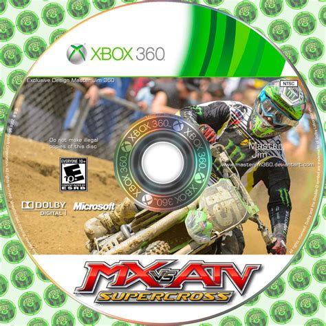 Mx Vs Atv Supercross Cover Xbox 360 By Masterjim360 On Deviantart