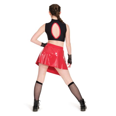 Romy Crop Top Ferrin Skirt With Built In Hot Pants Images Dance Costumes