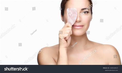 Beautiful Naked Woman Gua Sha Quartz Stock Photo 2185528537 Shutterstock