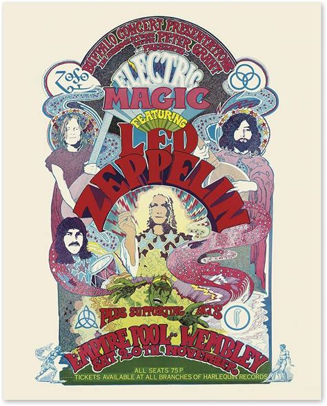 led zeppelin poster vintage