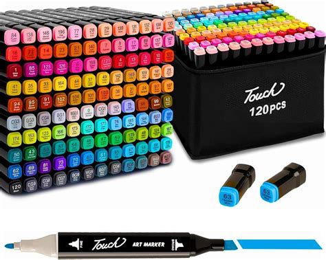 Caneta Para Colorir 120 Cores - Canetas para Pintar Bobbie 120 Cores, para Livro de Colorir, Marcador ...
