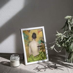 Antique Portrait Woman Nude Vintage Print Dark Bedroom Wall Decor Elegant Victorian Artwork