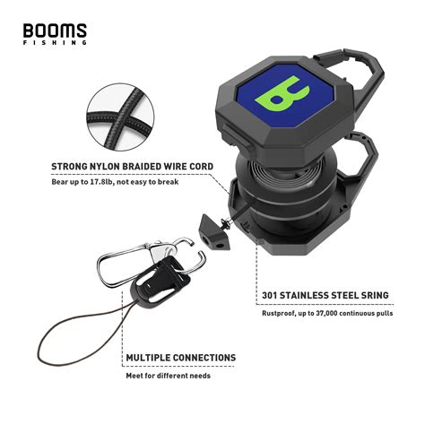 Fly Fishing Tools Retractor Locking Gear Tether Heavy Duty Retractable