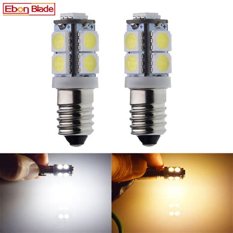 Weiß Warmweiß E10 6V 12V 24V 9SMD LED Schraubsockel Taschenlampe Birne