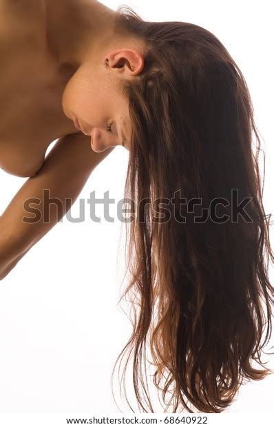Beautiful Nude Athletic Brunette Isolated On Stock Photo 68640922 Shutterstock