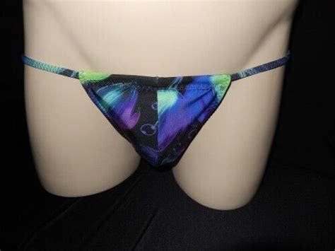 Men S Small Adjustable Micro Bikini Ocean S Garden EBay