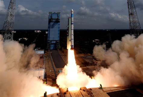 india successfully launches earth observation satellite  small