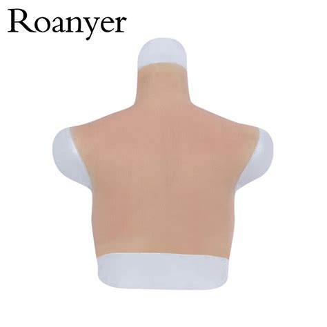 Roanyer Silicone East West Breast Forms E Cup Fake Boob For