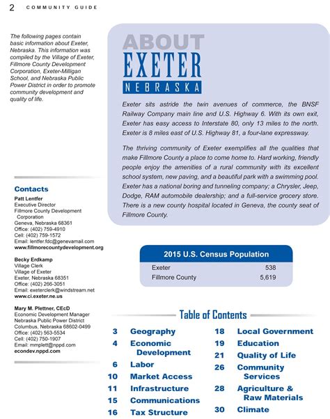 Village of Exeter: Exeter Community Guide