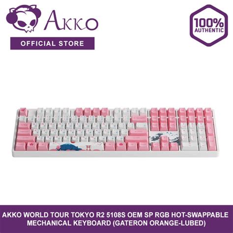 Akko World Tour Tokyo R S Oem Sp Rgb Hot Swappable Mechanical Keyboard Gateron Orange