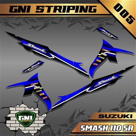 Jual PALING DICARI Sticker Striping Suzuki SMASH 110 SR Stiker