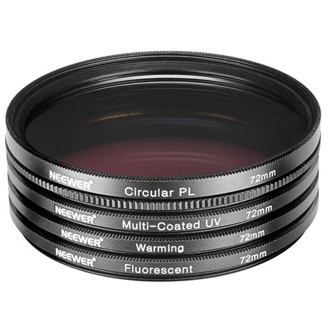 Neewer 72MM UV CPL FLD Warming Lens Filter Kit For DSLR Camera