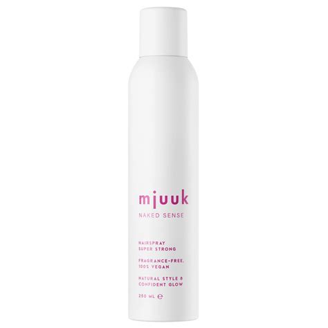 Mjuuk Naked Sense Hairspray Super Strong 250 Ml Baslerbeauty