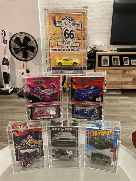 Set Of 6 Nissan R34 Hot Wheels Rlc Sth Super Treasure Hunt