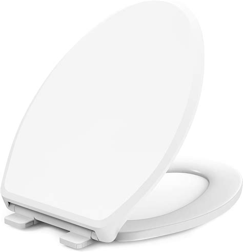 Elongated Toilet Seat Slow Close Plastic Toilet Seat Elongated White