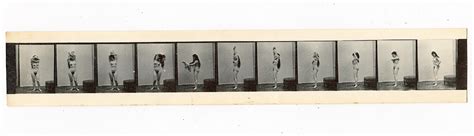 Lot Antique Rare Chronophotograph Female Nude Pin Up