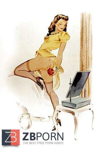 Thematic Drawn Porn Art Trio Enema ZB Porn