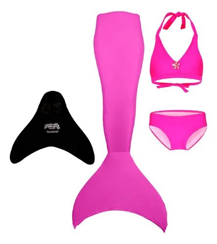 Cola Sirena Y Monoaleta Bikini Ni As Traje De Ba O Set Pz Meses Sin Inter S