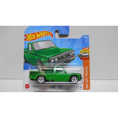 MAZDA REPU GREEN 2 10 HOT TRUCKS 1 64 HOT WHEELS BCN STOCK CARS