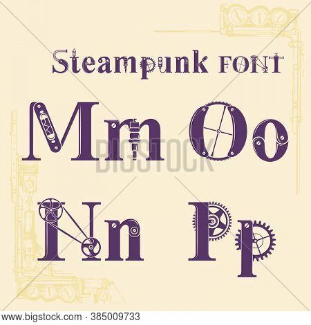 Alphabet Steampunk Vector & Photo (Free Trial) | Bigstock