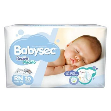 Pañales BABYSEC Recién Nacido x 20 Pañalera en Casa