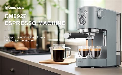 Amazon Ihomekee Espresso Machine Coffee Makers 15 Bar Cappuccino