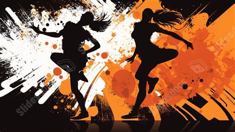 Dancers Silhouette Powerpoint Background For Free Download Slidesdocs