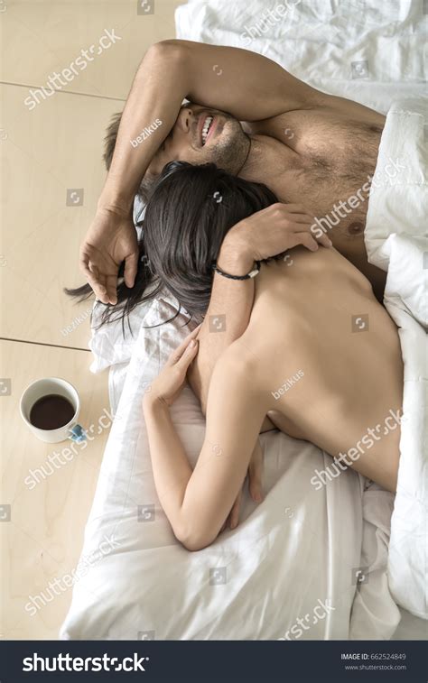 Beautiful Nude Hugging Couple Under White Stock Photo 662524849 Shutterstock