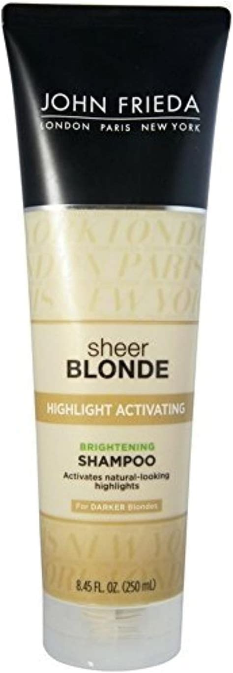 Amazon John Frieda Sheer Blonde Highlight Activating Brightening Shampoo Darker Blondes