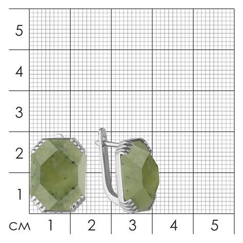 Серьги из серебра с нефритами — интернет-магазин Костромской Ювелирный ...