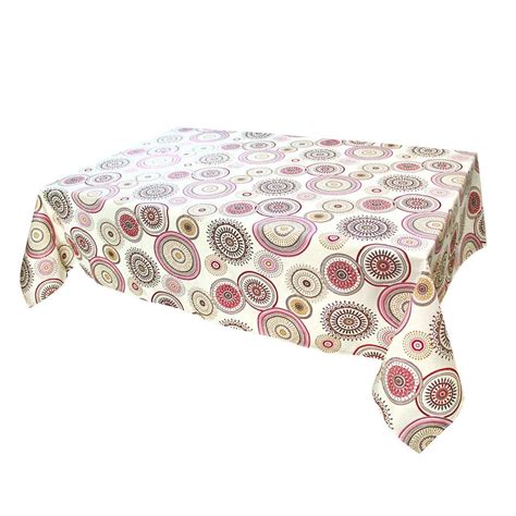 Скатерть Maystat Мандала с тефлоновым покрытием 120х160 см молочная ...