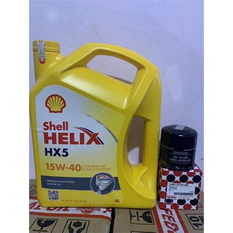 Jual Oli Shell Helix HX5 15W 40 4 Liter Original ATAU Oli Shell Helix