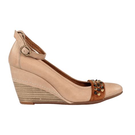 Zapatos nude cuña alta t093x Restosdezapatos