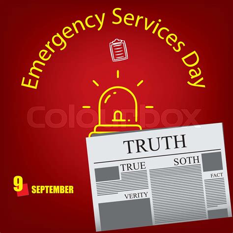 Emergency Services Day | Stock vector | Colourbox